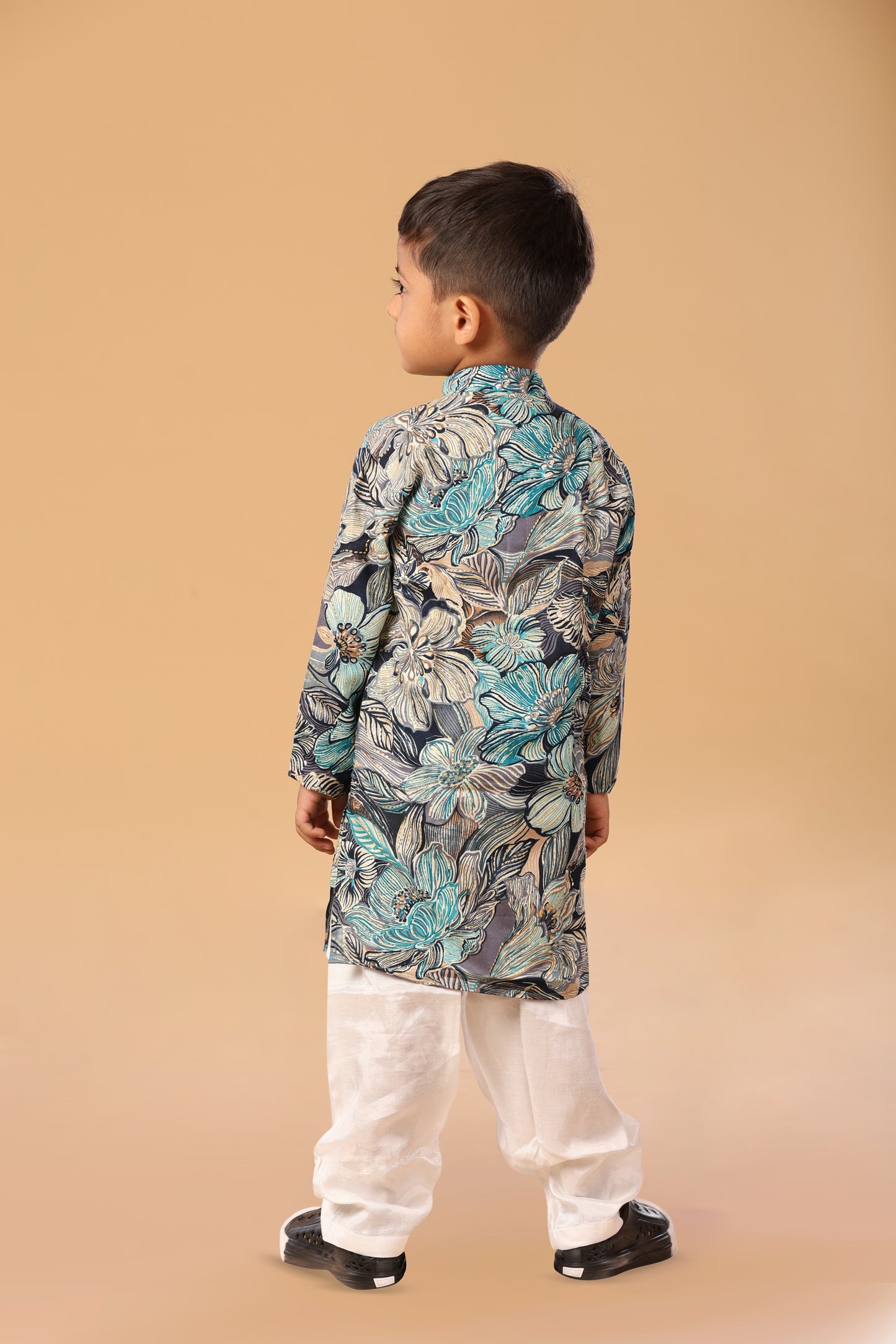 Floral Foil Kurta Set