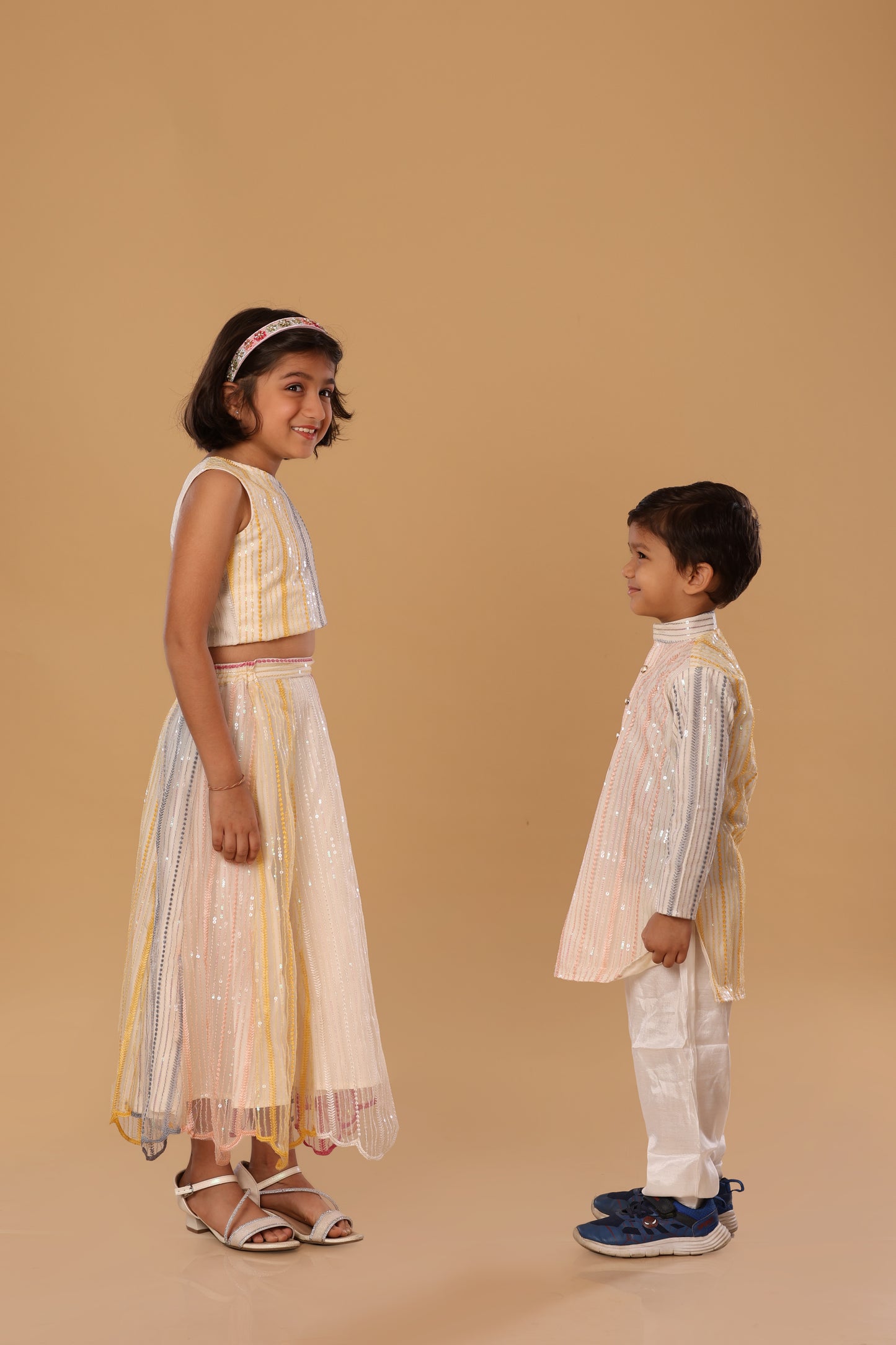 Net Work Twinning Set - Mustard