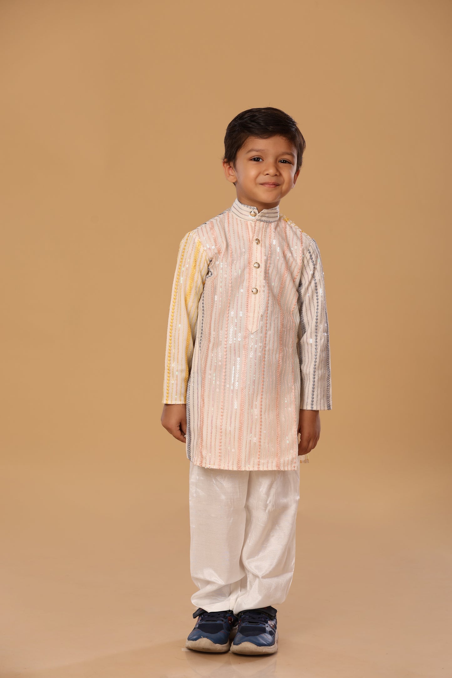 Net Work Kurta Set On Net