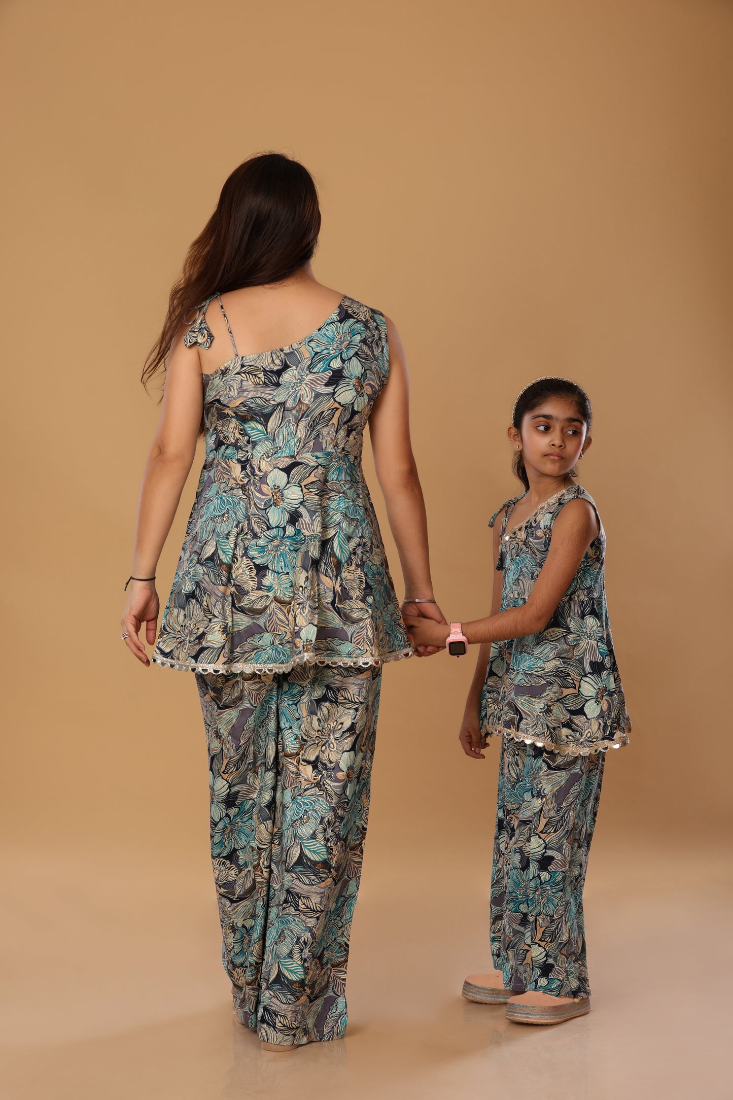 Mother Daughter Duo Set/ Spaghetti Set - Blue