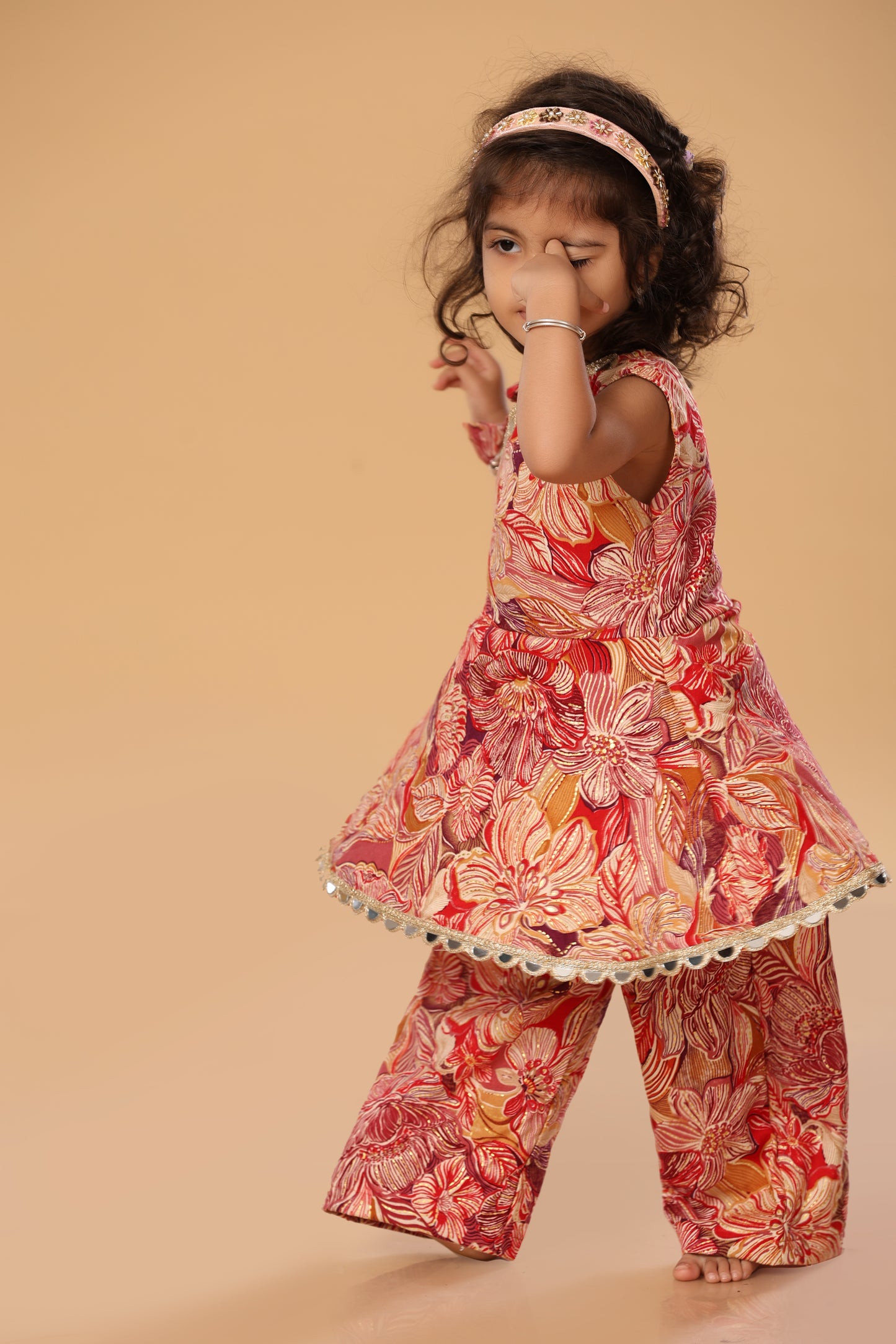 Floral Printed Off Shoulder Set
