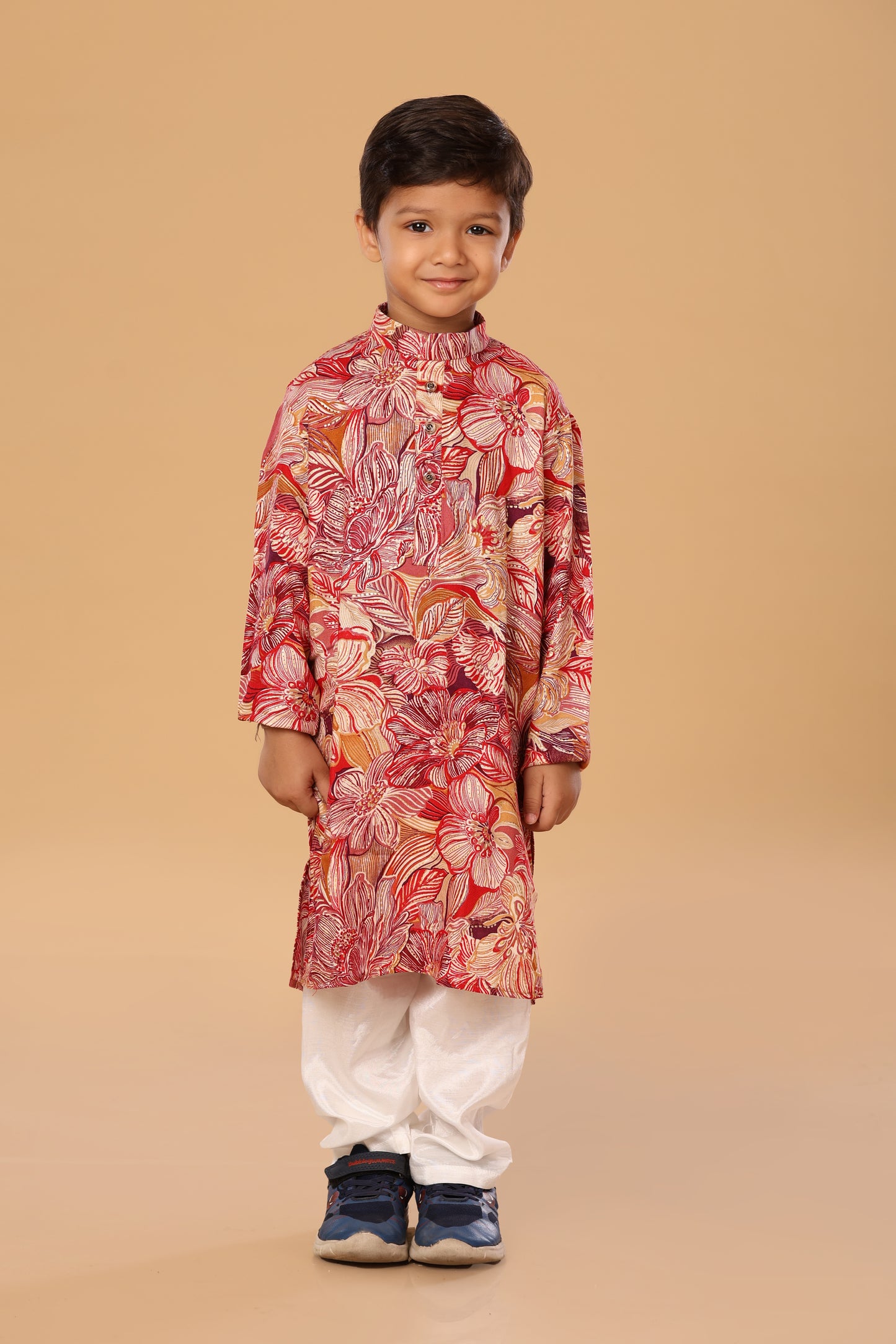 Floral Foil Kurta Set