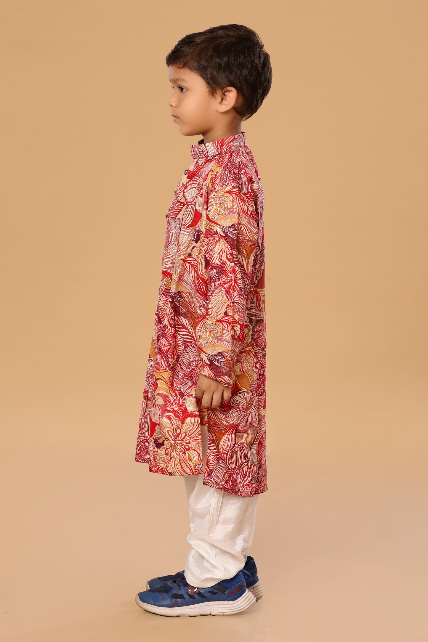 Floral Foil Kurta Set