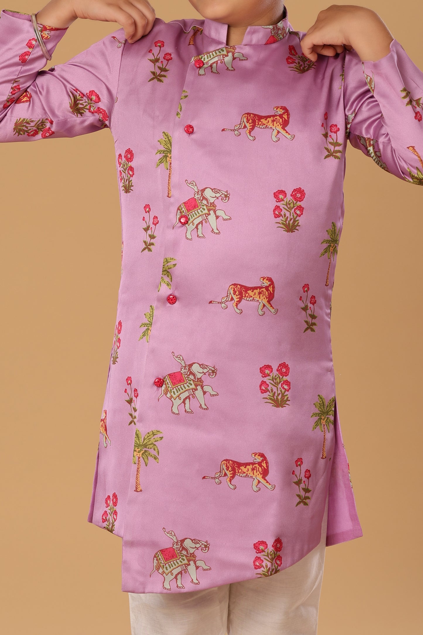 Animal Print Kurta Set