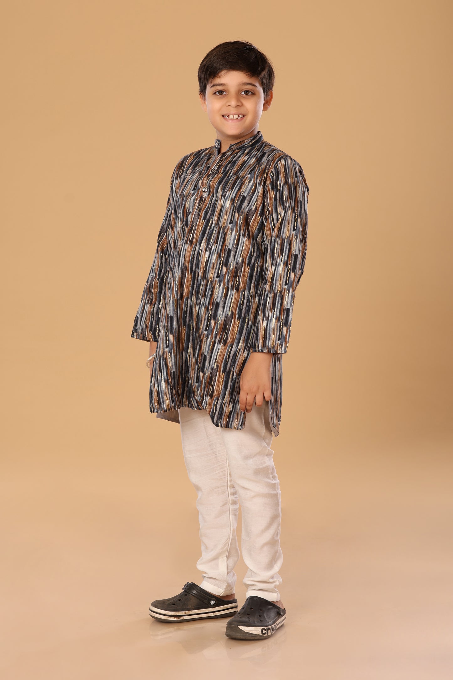 Mixed Foil Kurta Set