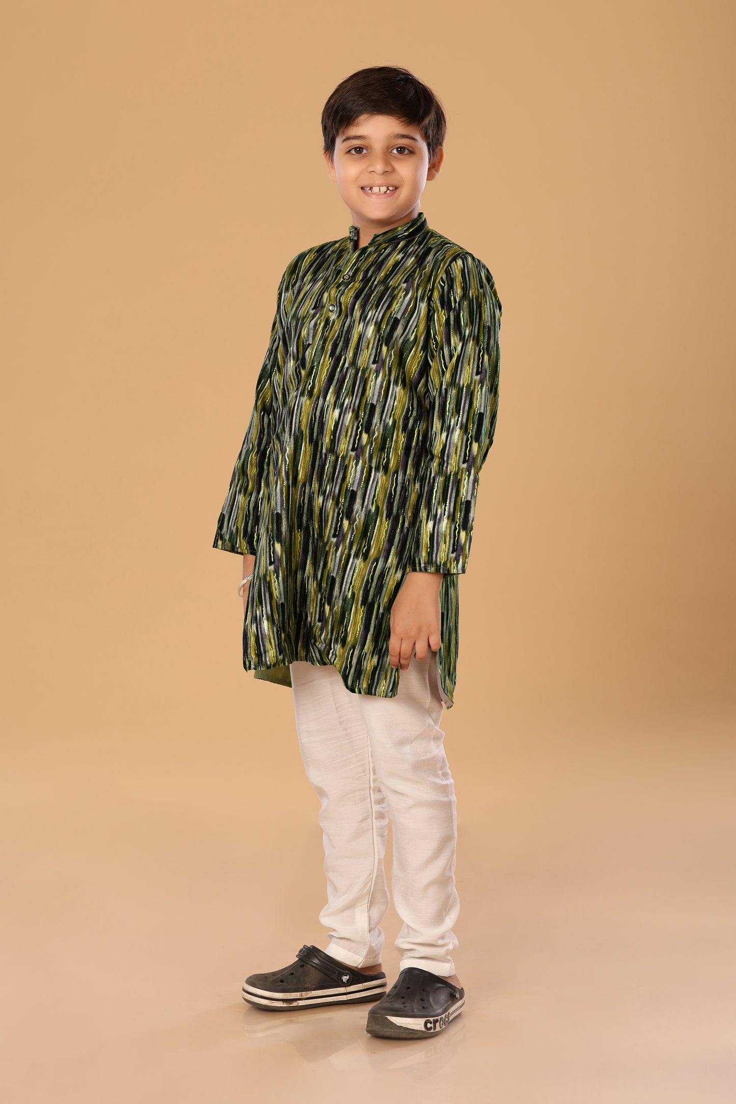 Mixed Foil Kurta Set