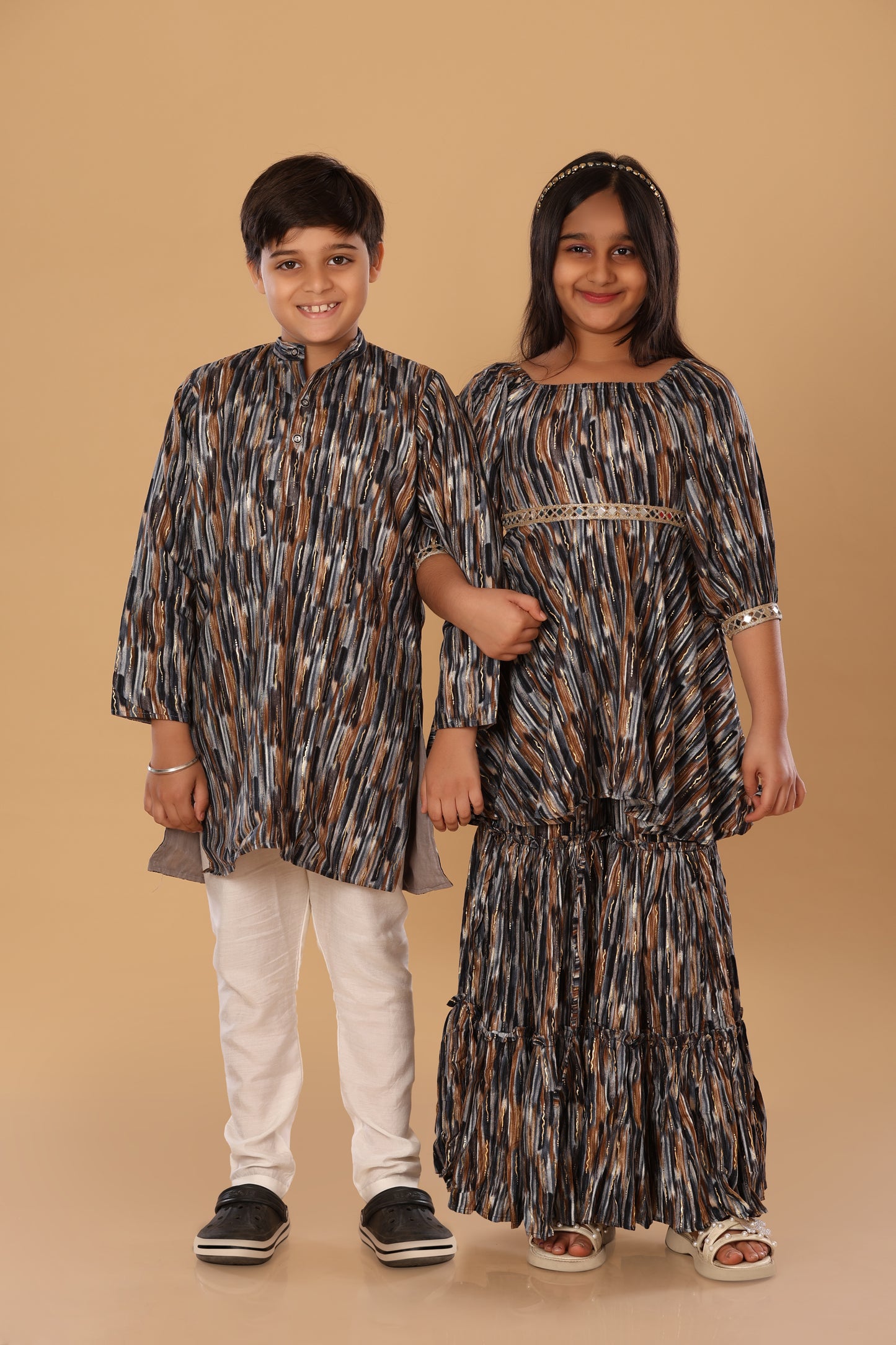 Mixed Foil Twinning Set - Brown
