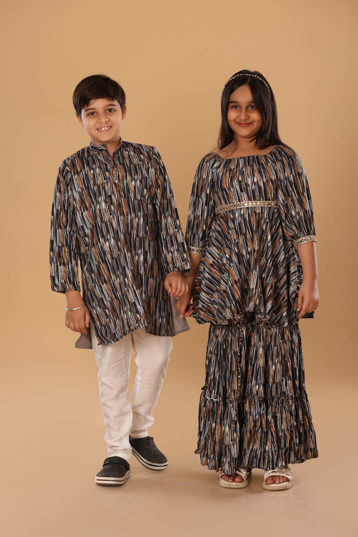 Mixed Foil Twinning Set - Brown