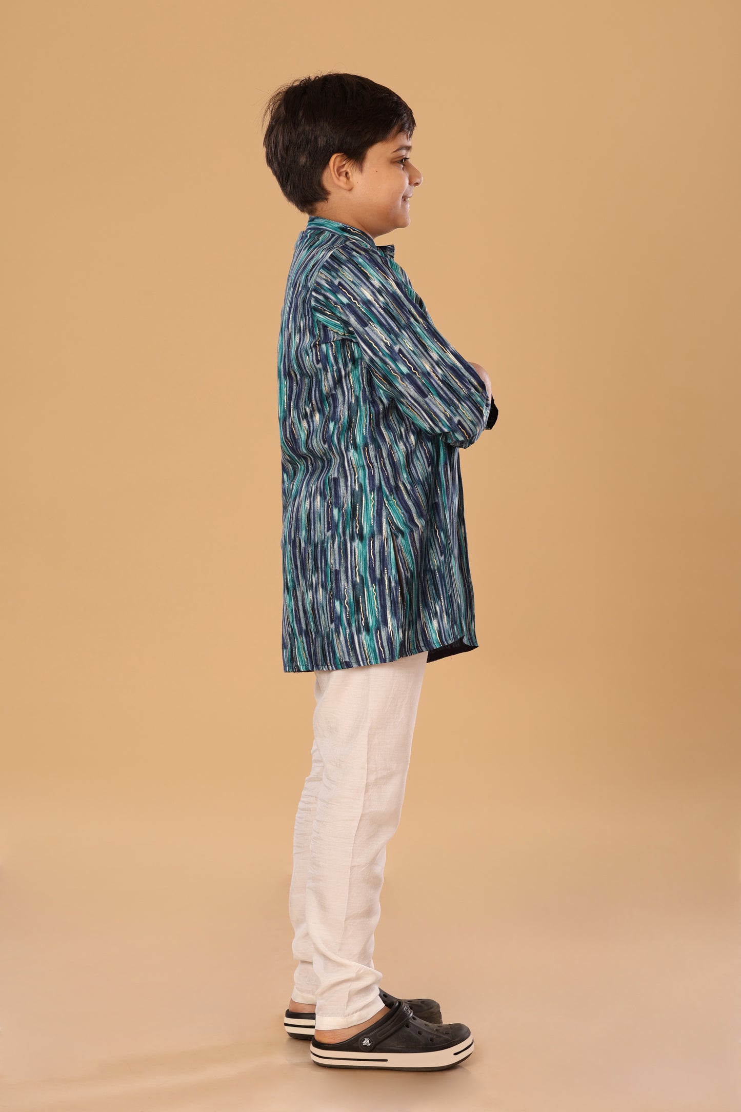 Mixed Foil Kurta Set