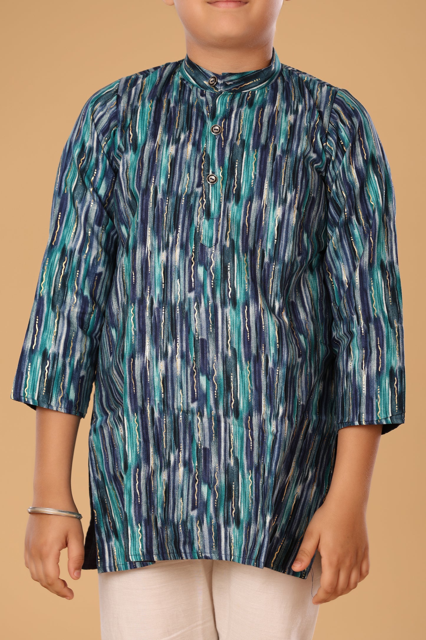 Mixed Foil Kurta Set