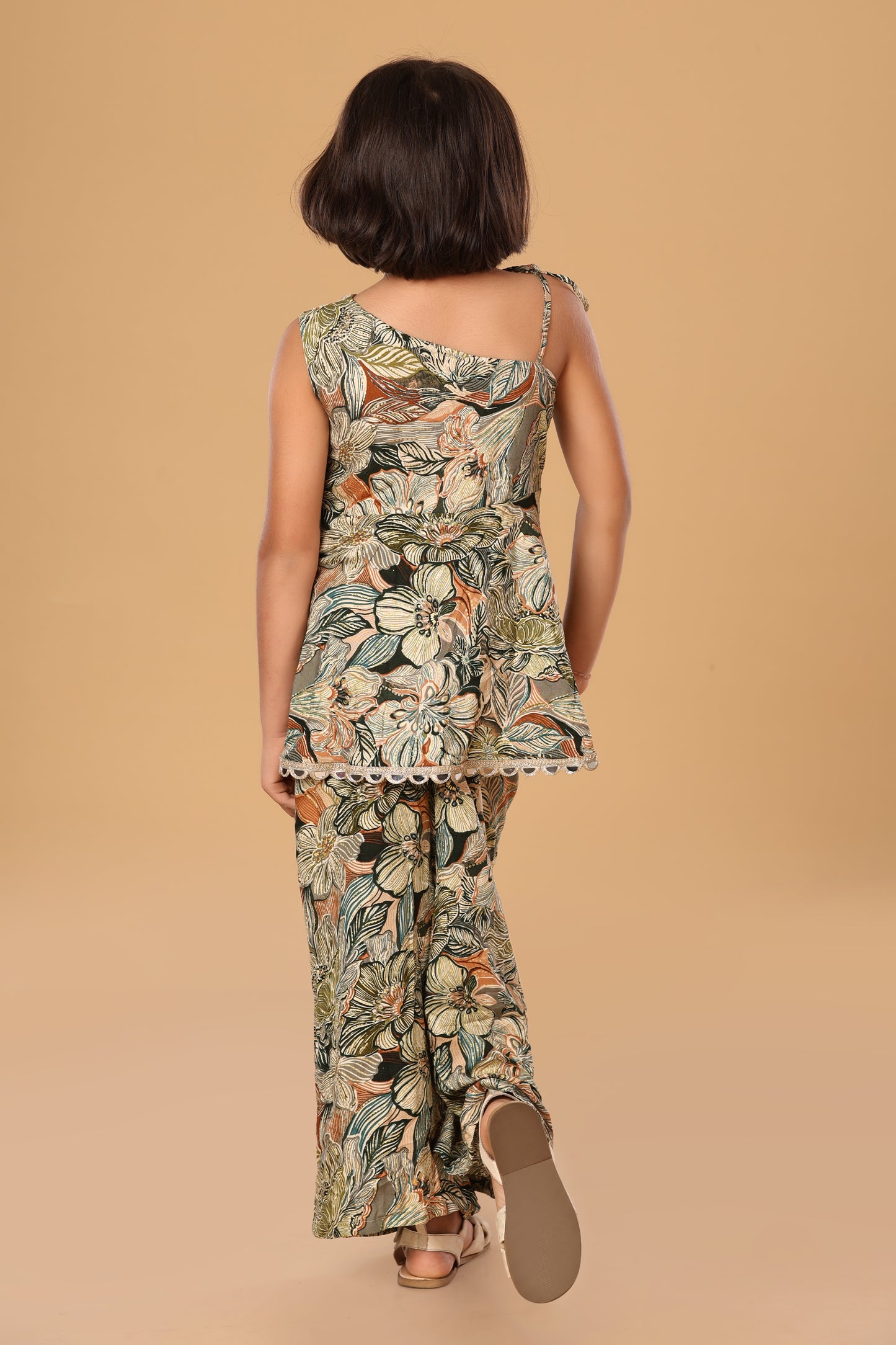 Floral Printed Off Shoulder Set