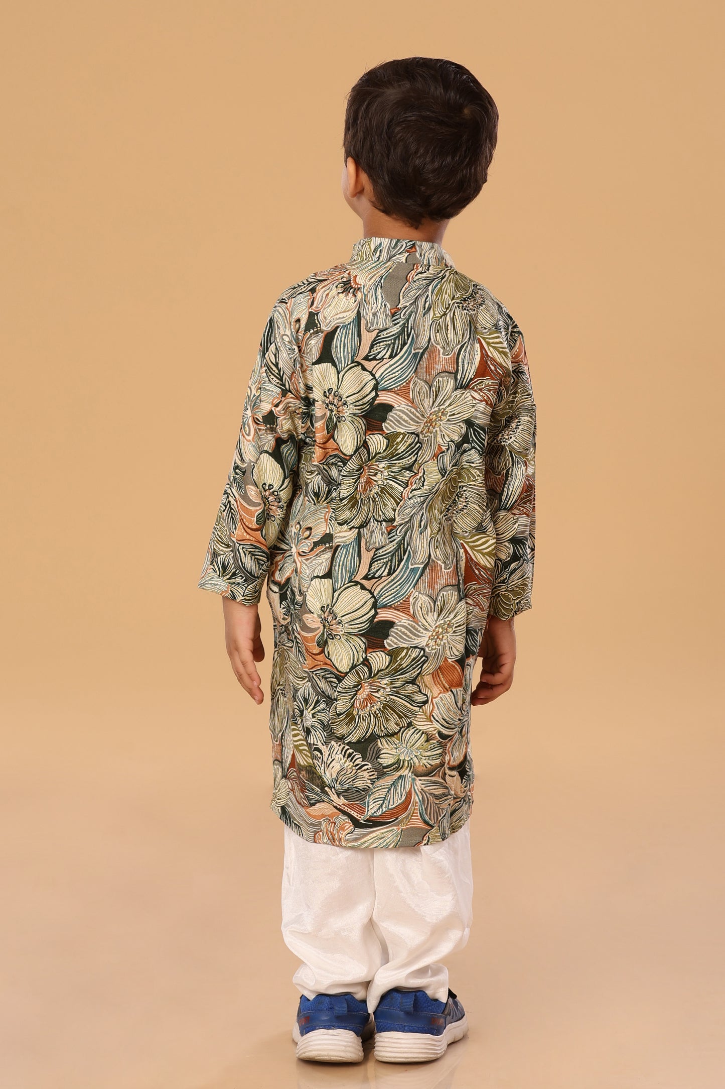 Floral Foil Kurta Set