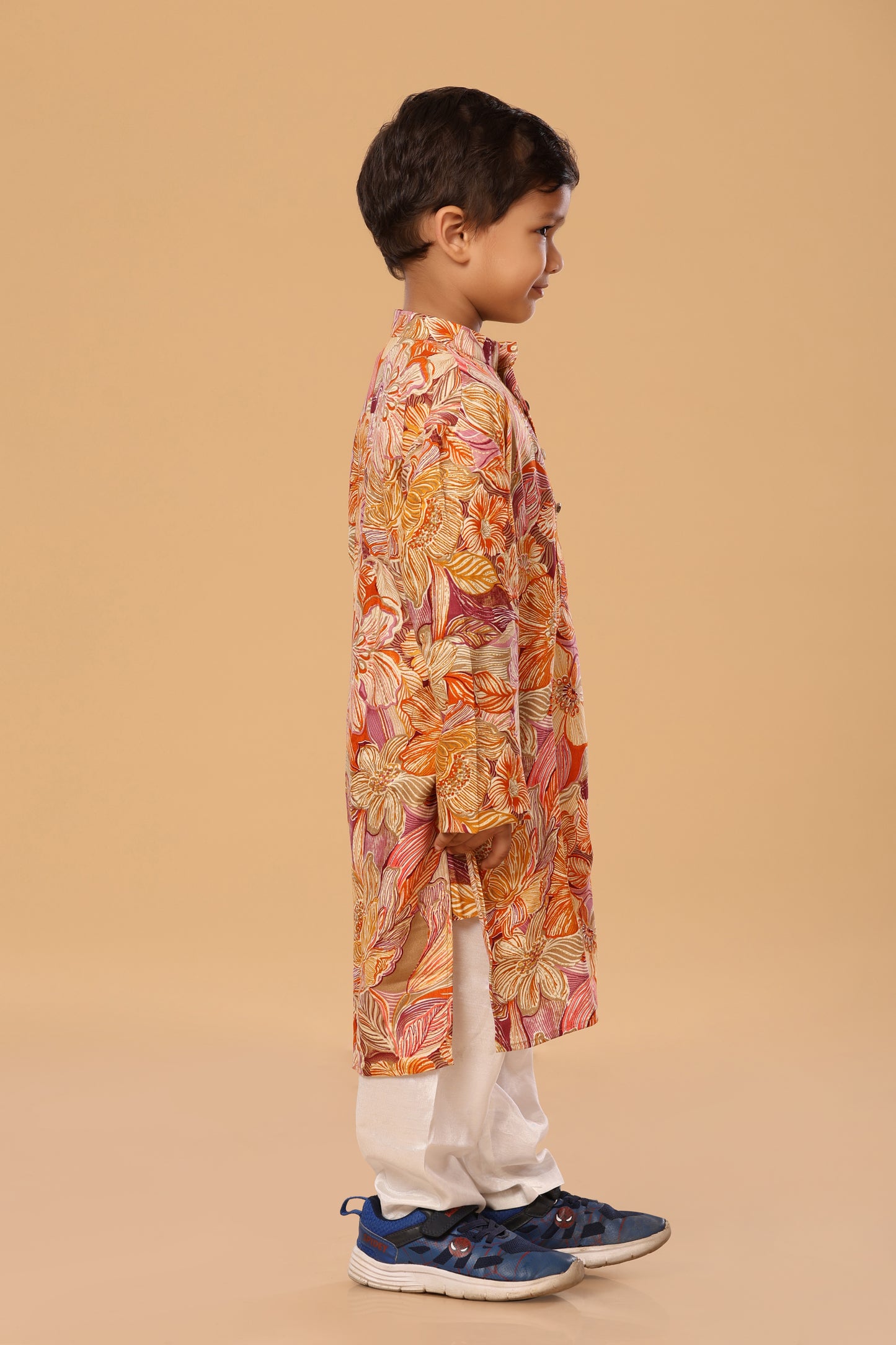 Floral Foil Kurta Set
