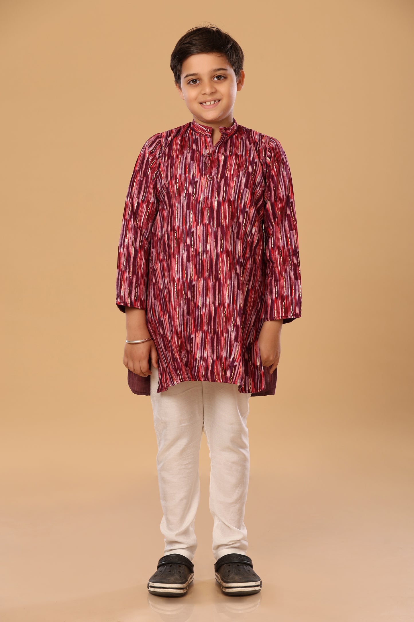 Mixed Foil Kurta Set