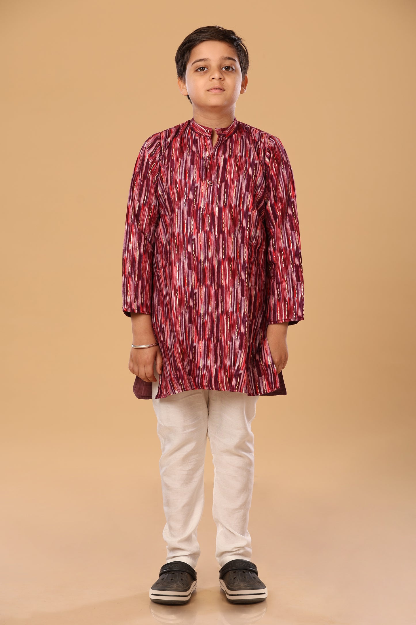 Mixed Foil Kurta Set
