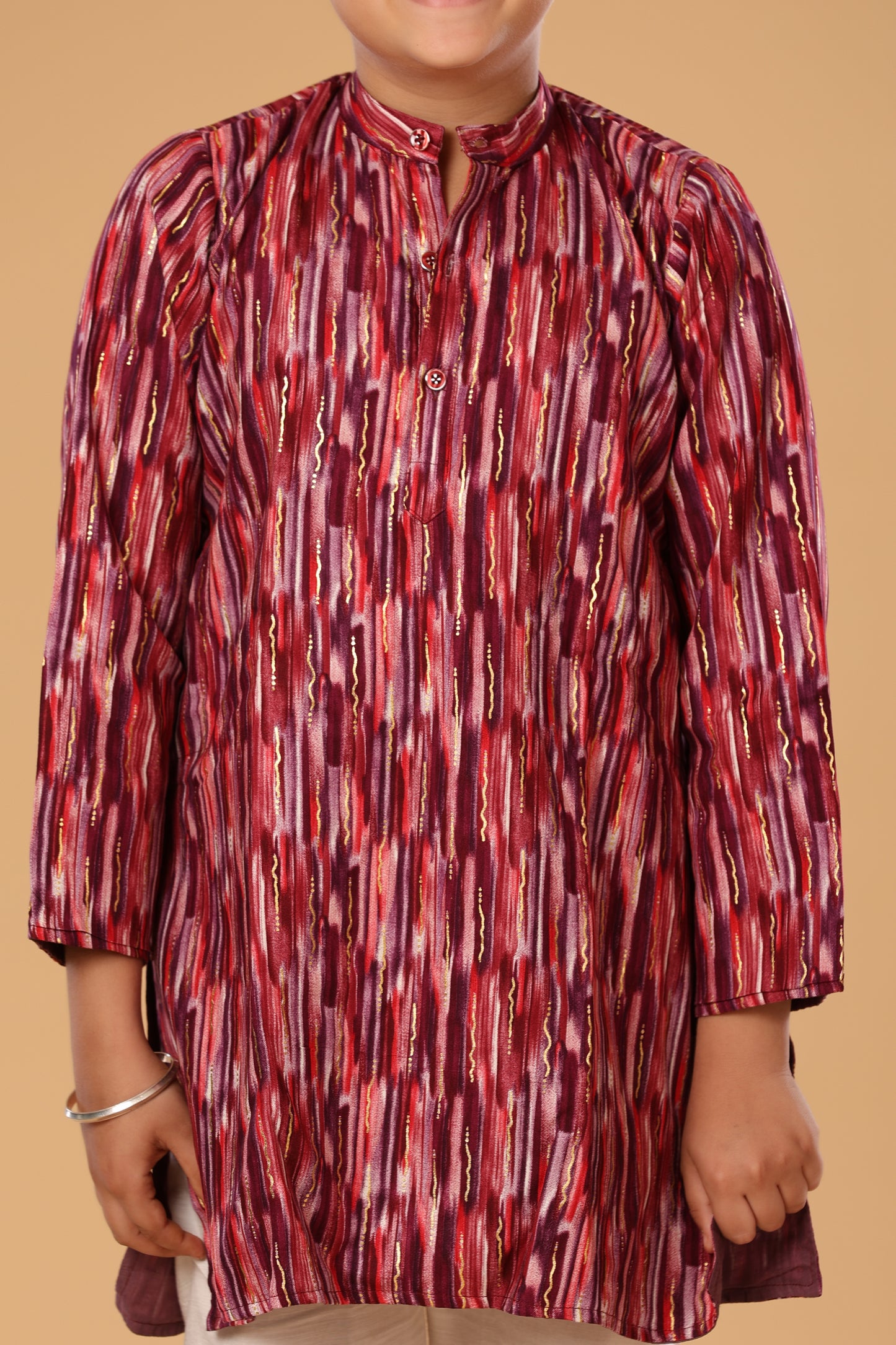 Mixed Foil Kurta Set