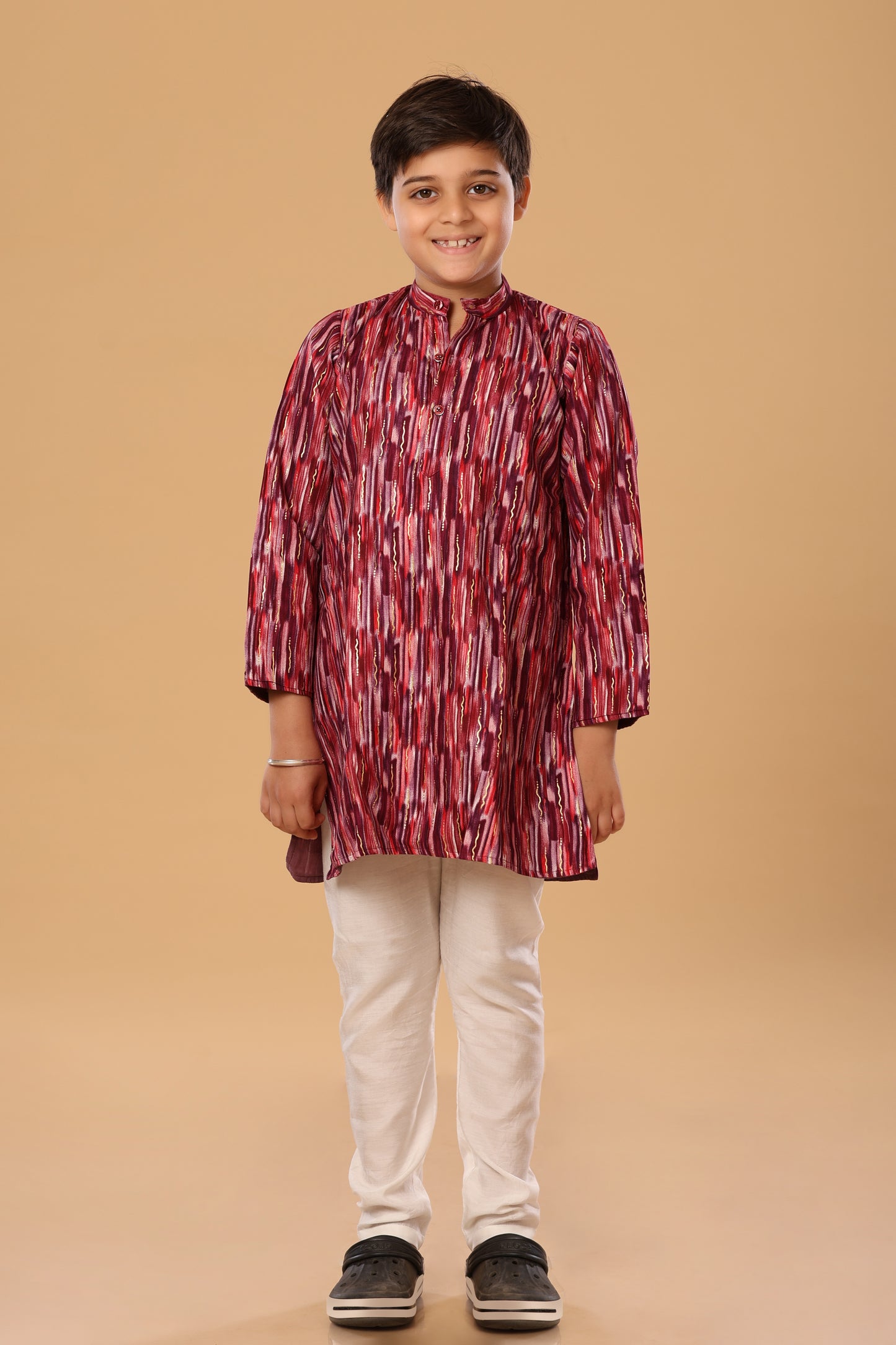 Mixed Foil Kurta Set