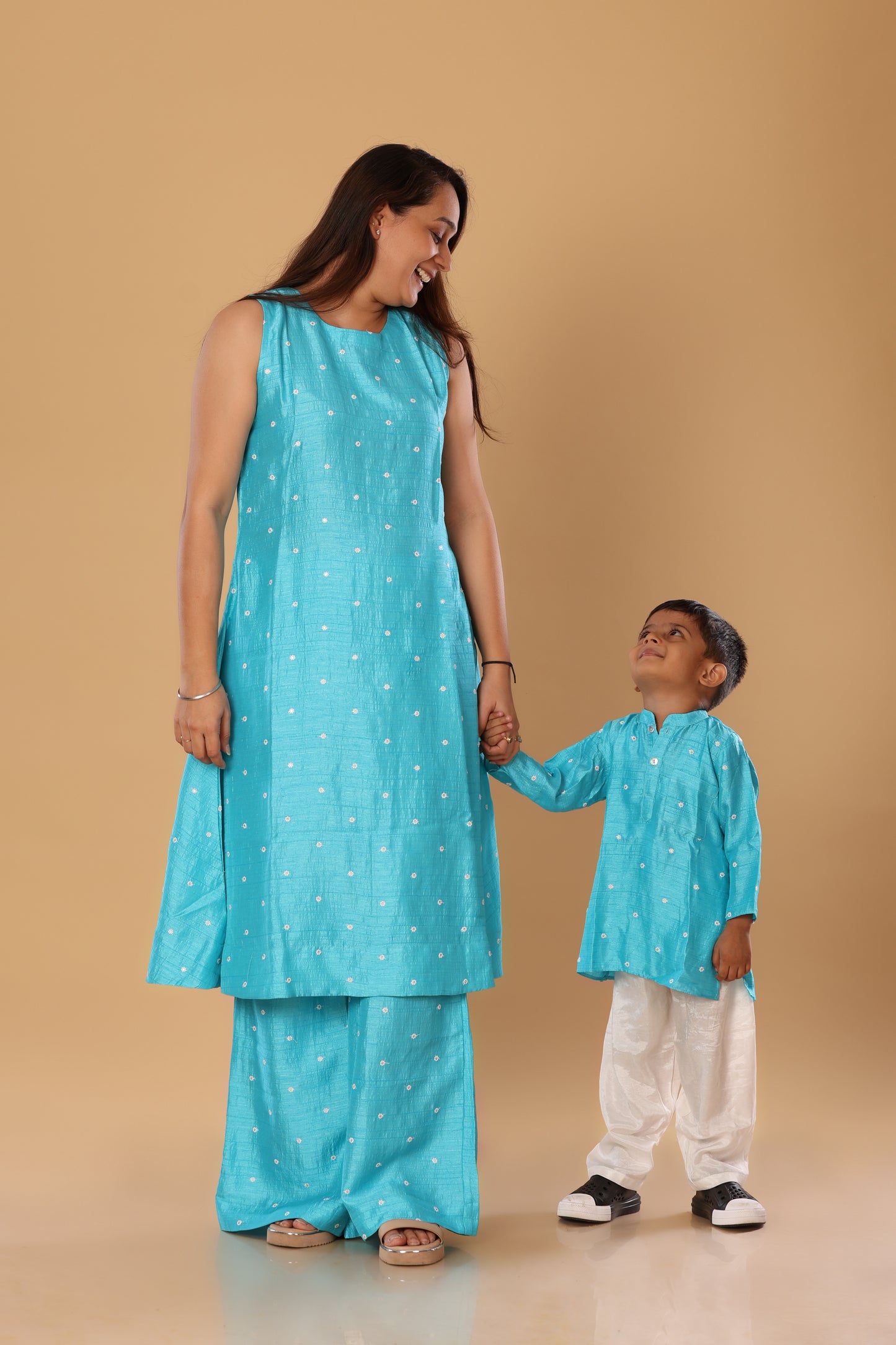 Mother Daughter Duo Set/ Spaghetti Set - Mint