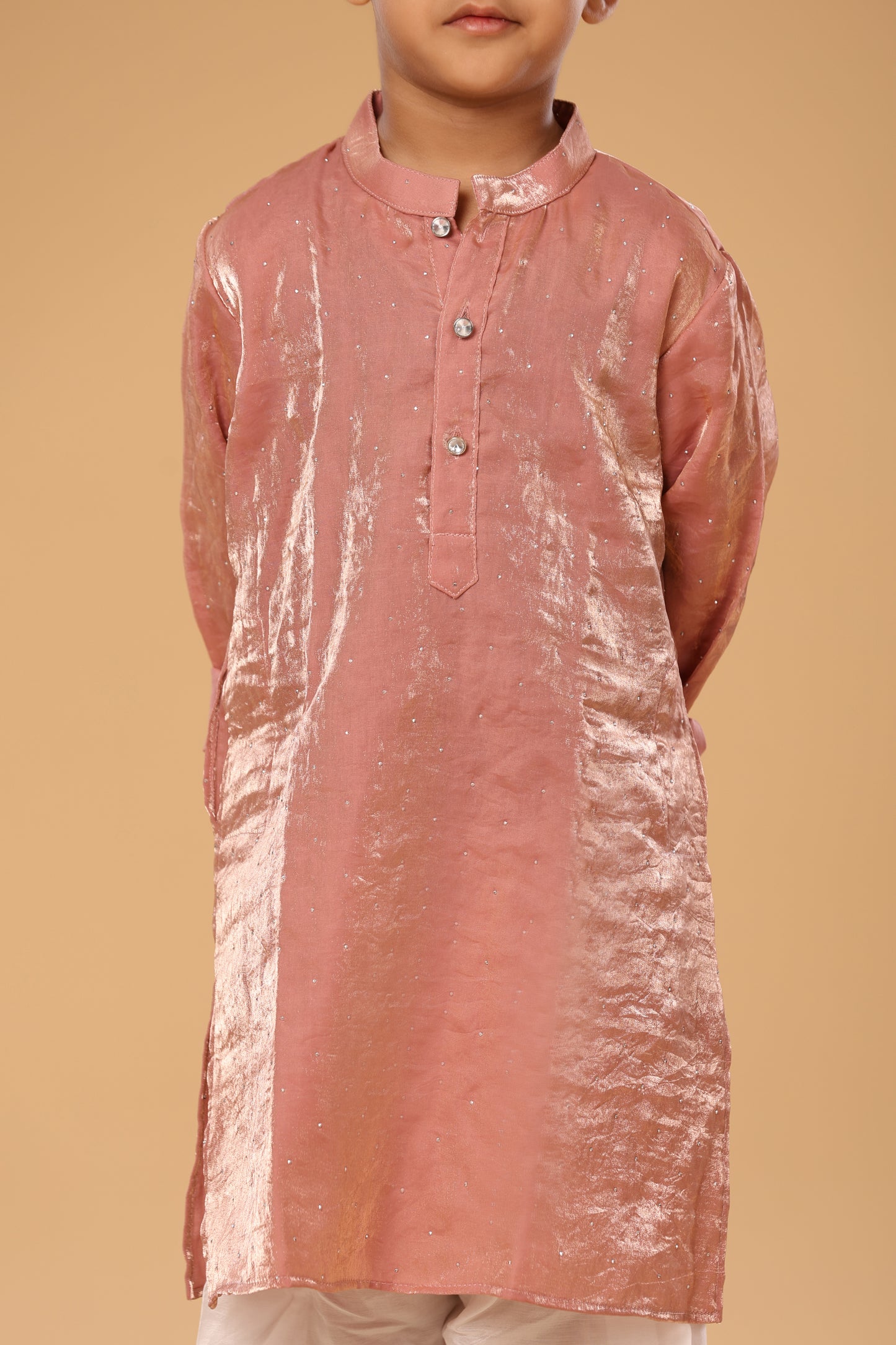 Single Silver Butti Kurta Set