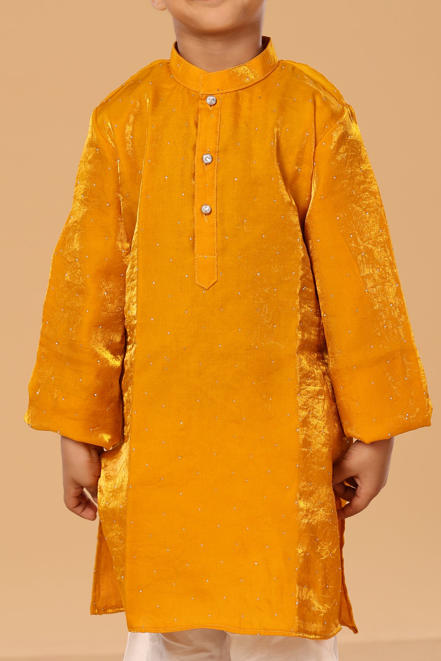 Single Silver Butti Kurta Set