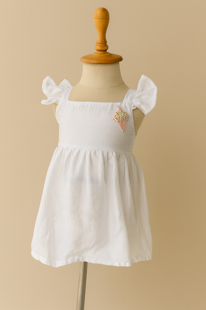 Ice Cream HandEmbroidered Dress
