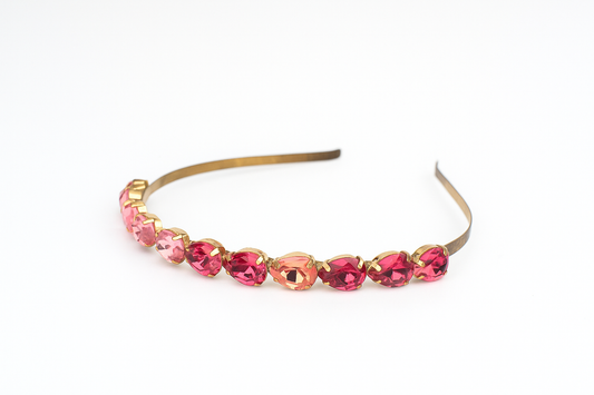 SWAROVSKI CRYSTAL RED COLOURED HEADBAND