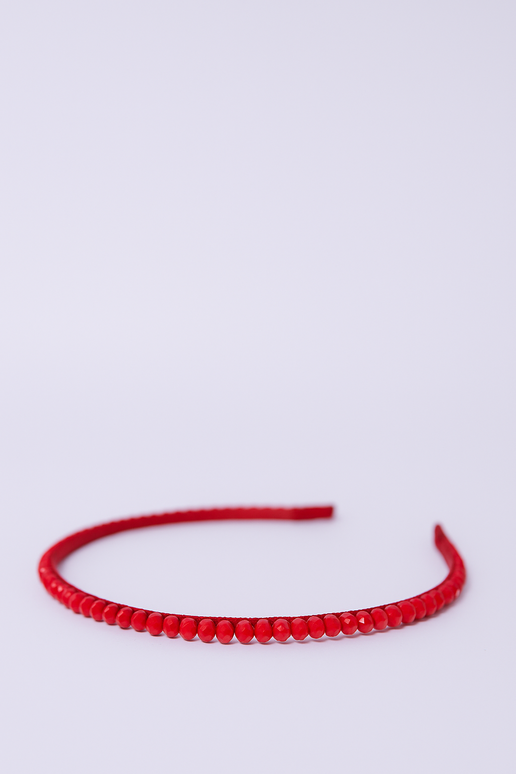 RED BEADS HEADBAND