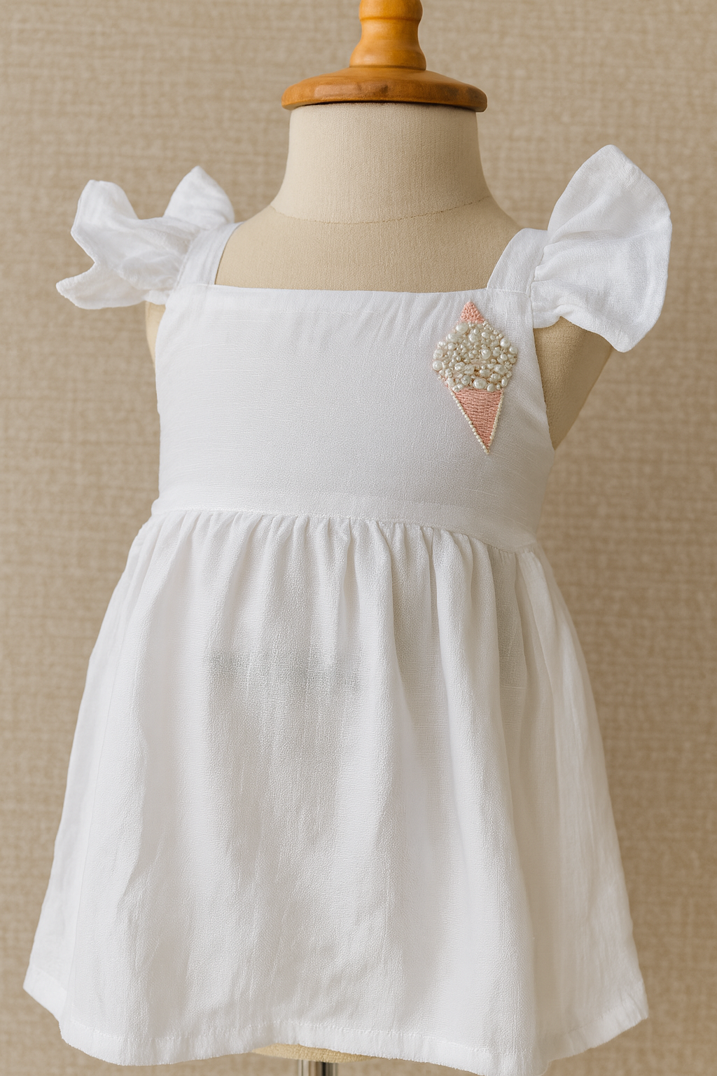 Ice Cream HandEmbroidered Dress