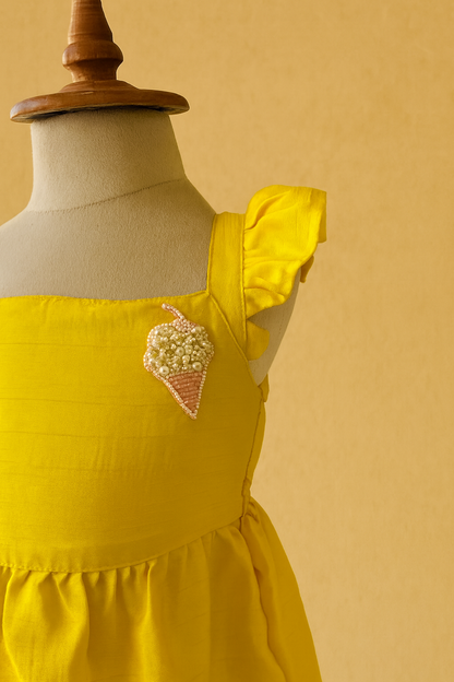 Ice Cream HandEmbroidered Dress