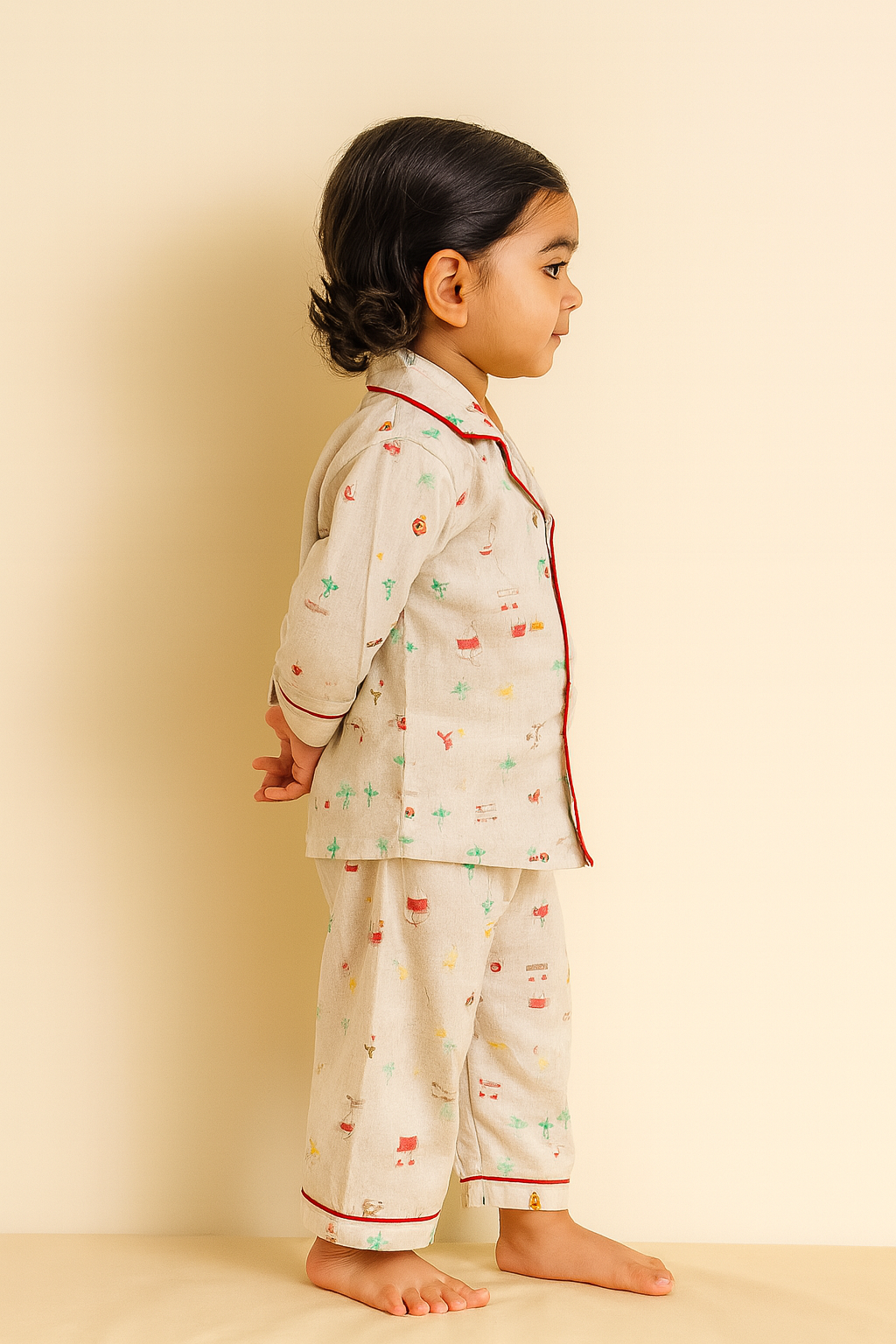 Off White Little Farm Print Nigthwear