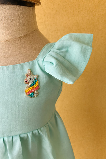 Unicorn HandEmbroidered Dress