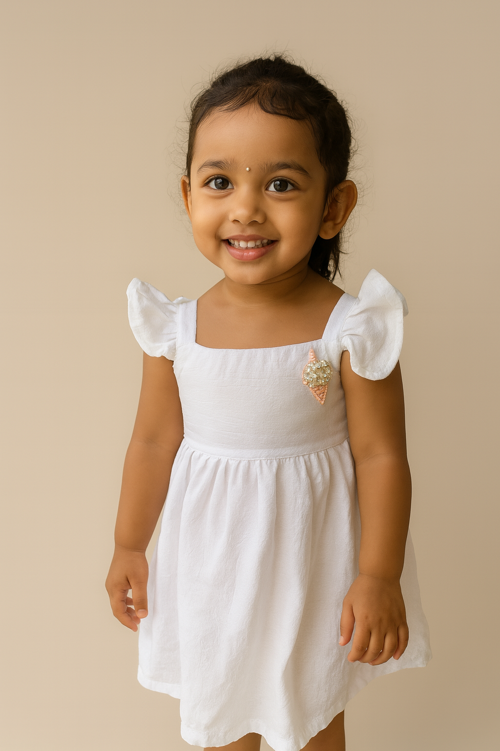 Ice Cream HandEmbroidered Dress