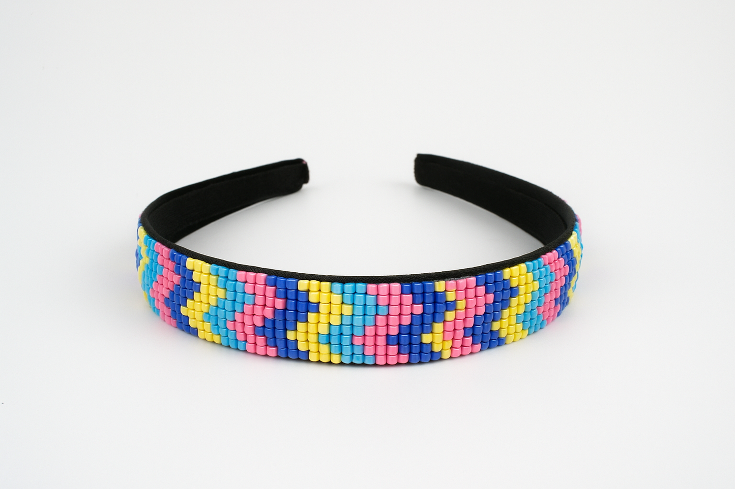 ZIG ZAG GREEN EMBELLISHED HEADBAND