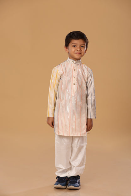 Net Work Kurta Set On Net
