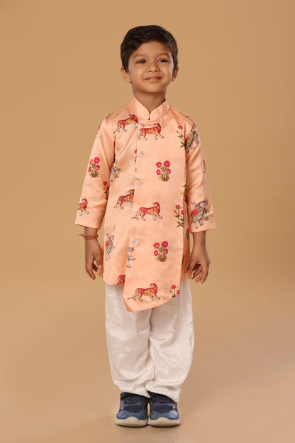 Animal Print Kurta Set