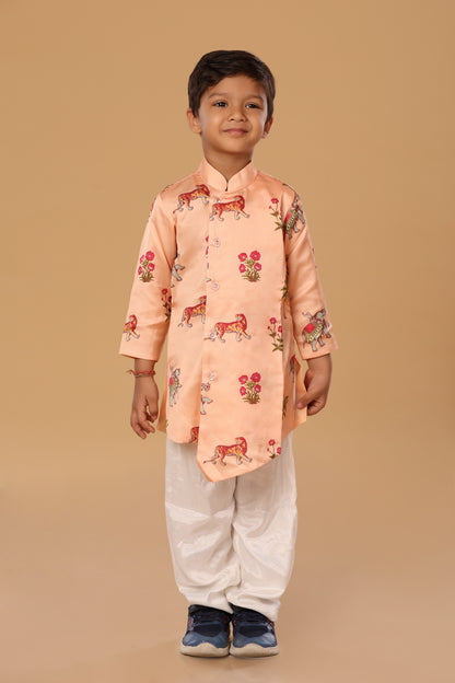 Animal Print Kurta Set