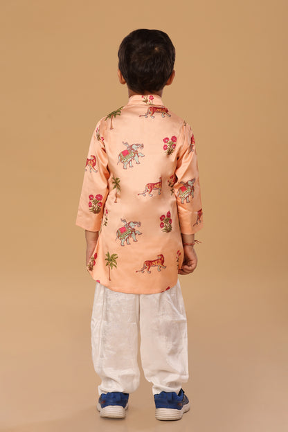 Animal Print Kurta Set