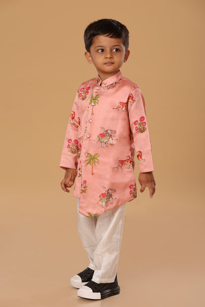 Animal Print Kurta Set