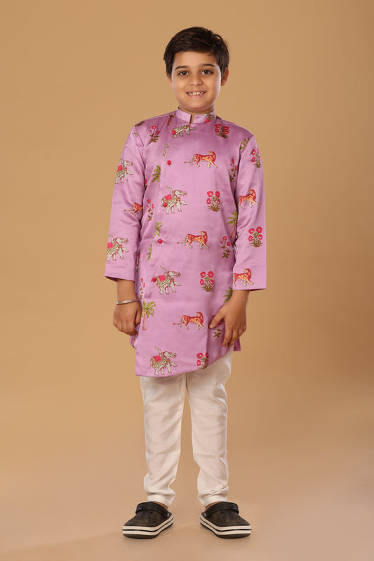 Animal Print Kurta Set