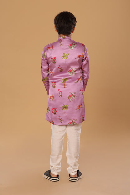 Animal Print Kurta Set