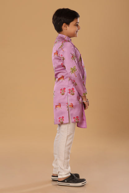 Animal Print Kurta Set