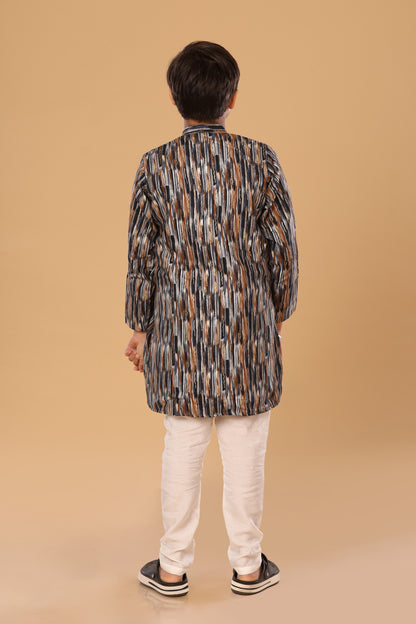 Mixed Foil Kurta Set