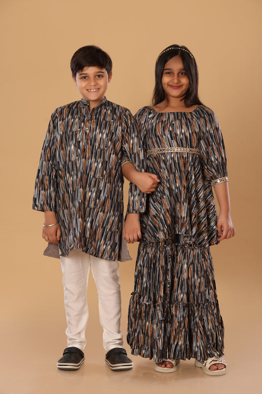 Mixed Foil Twinning Set - Brown
