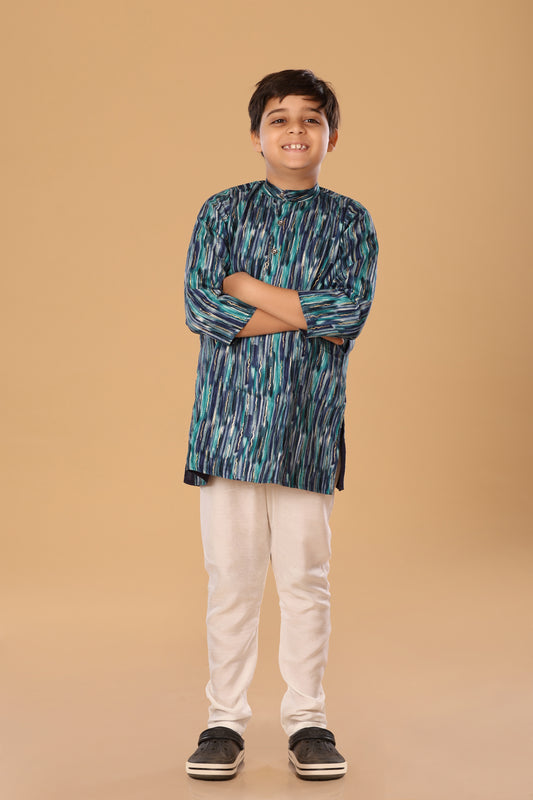 Mixed Foil Kurta Set