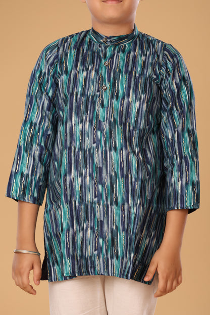 Mixed Foil Kurta Set