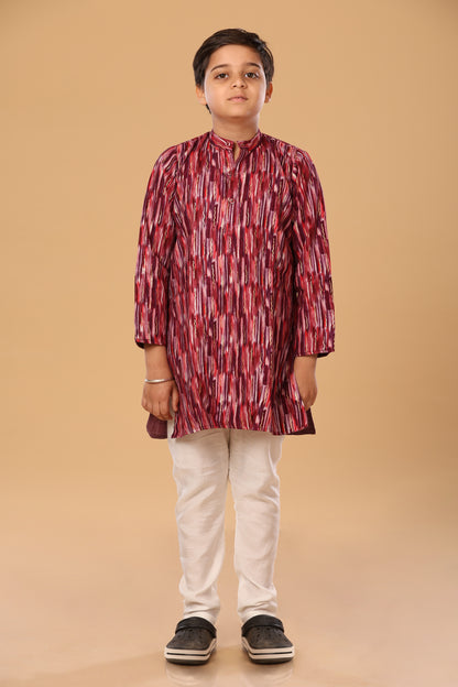 Mixed Foil Kurta Set