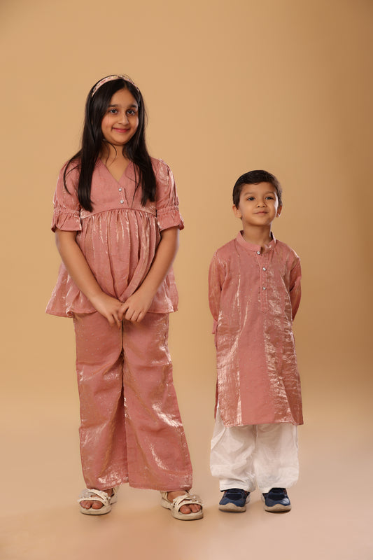 Puff Sleevee Twinning Set - Girl
