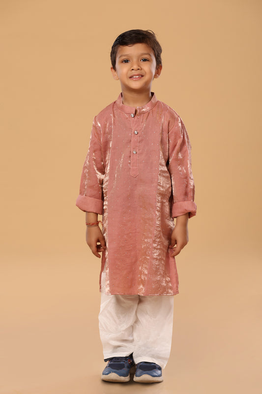 Single Silver Butti Kurta Set
