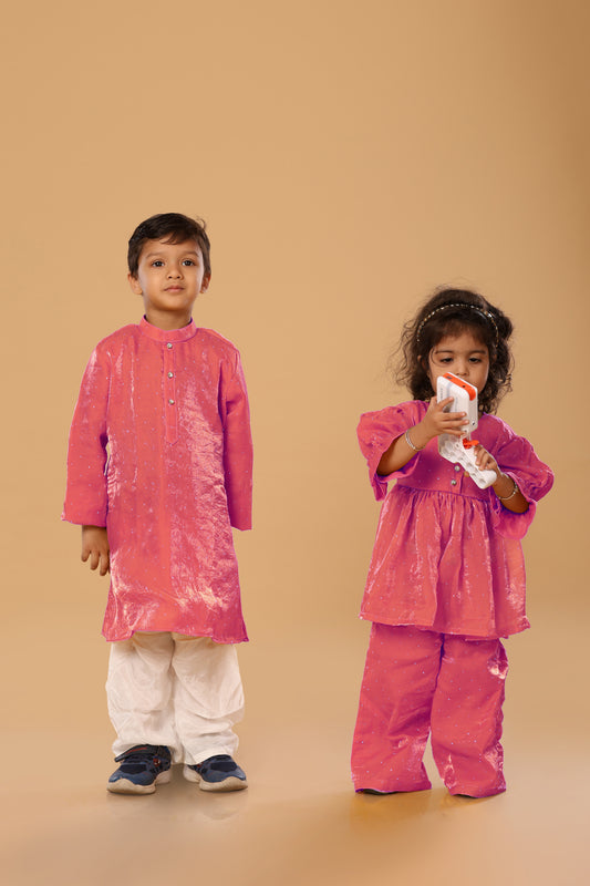 Puff Sleevee Twinning Set - Girl