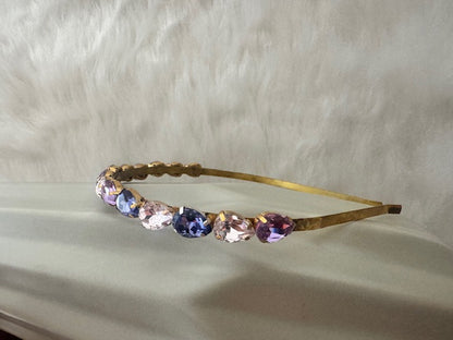 SWAROVSKI CRYSTAL PURPLE COLOURED HEADBAND